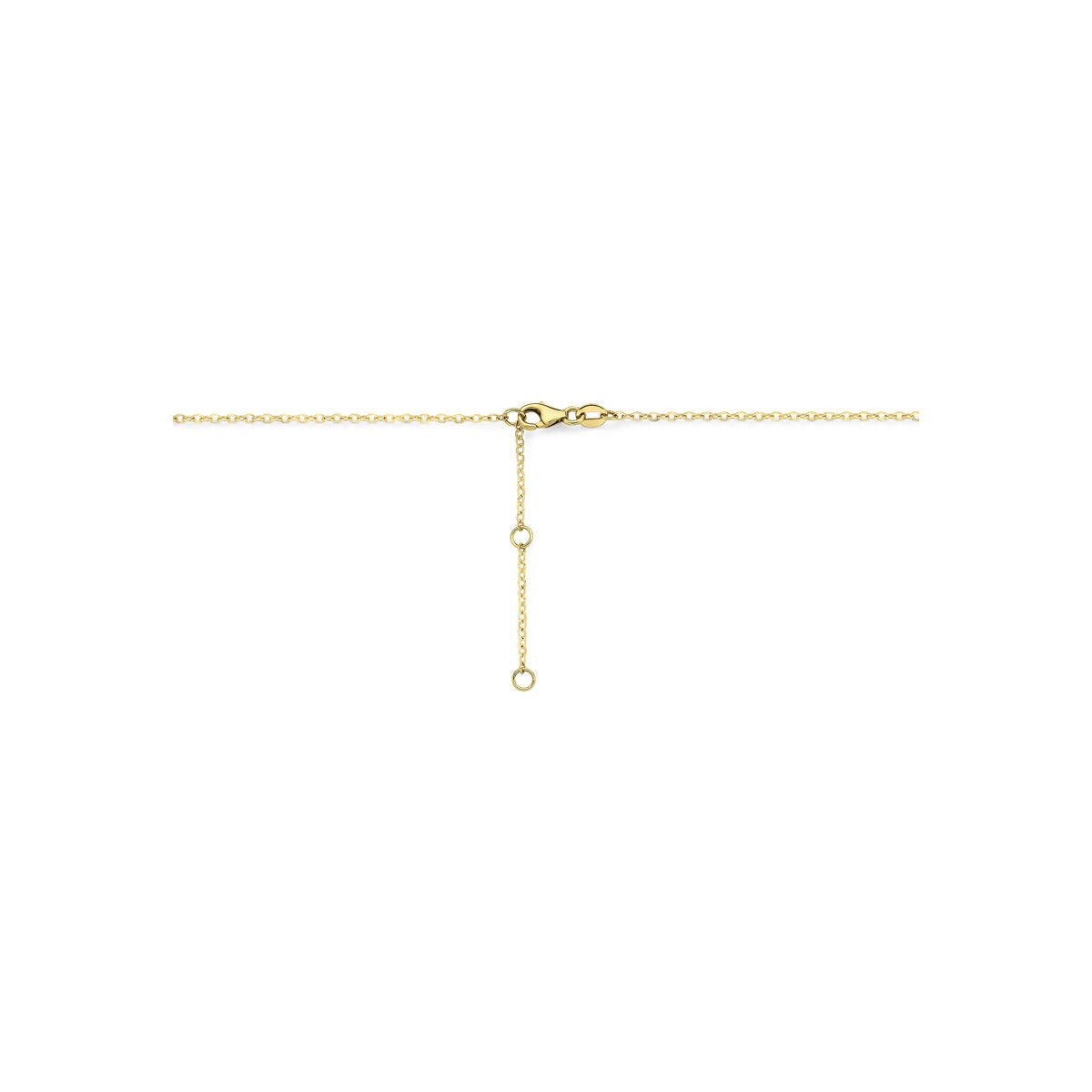 14 Karat Gelbgold Collier mit Diamant 0,21 ct