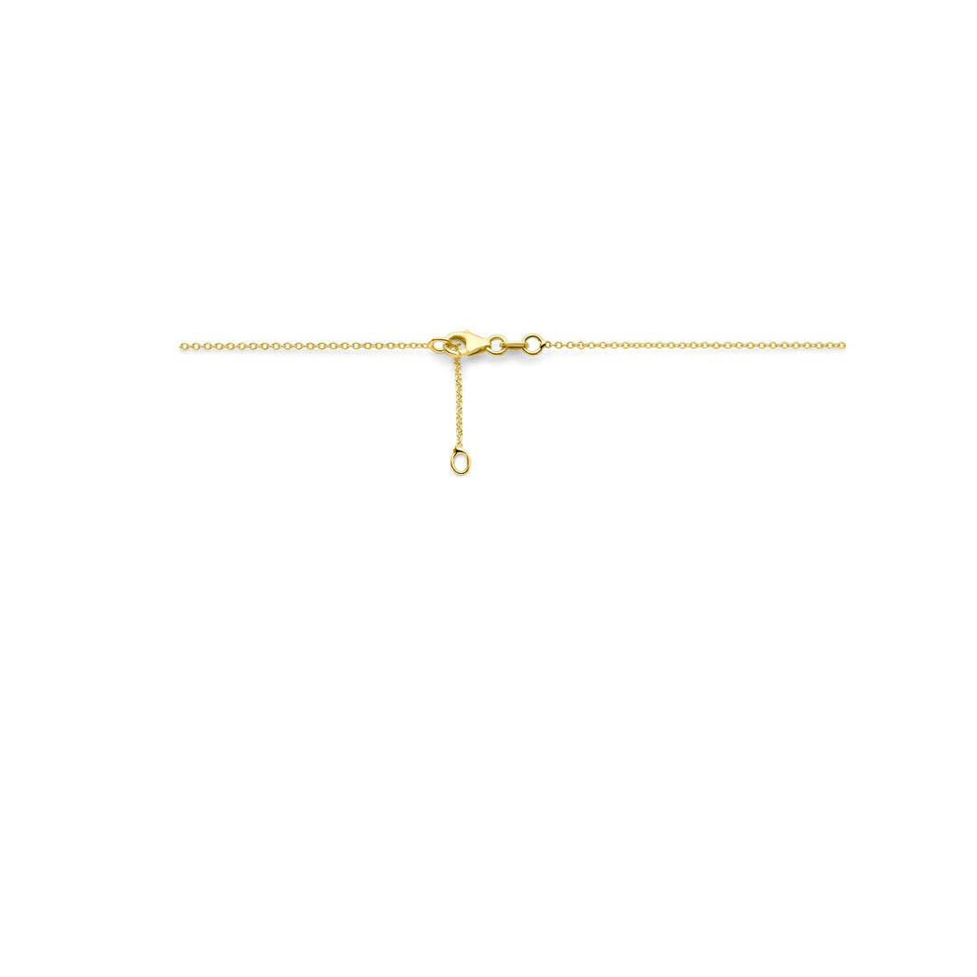 Citrin-Halskette 42 – 44 cm 14K Gelbgold