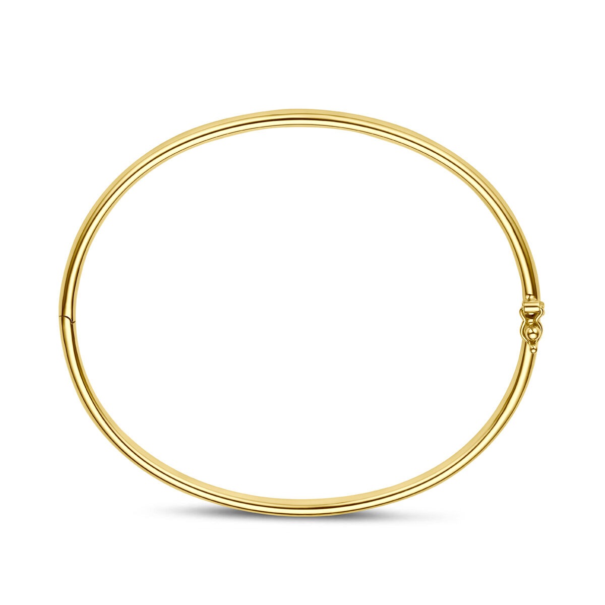 9K Gelbgold Armreif mit Silberkern