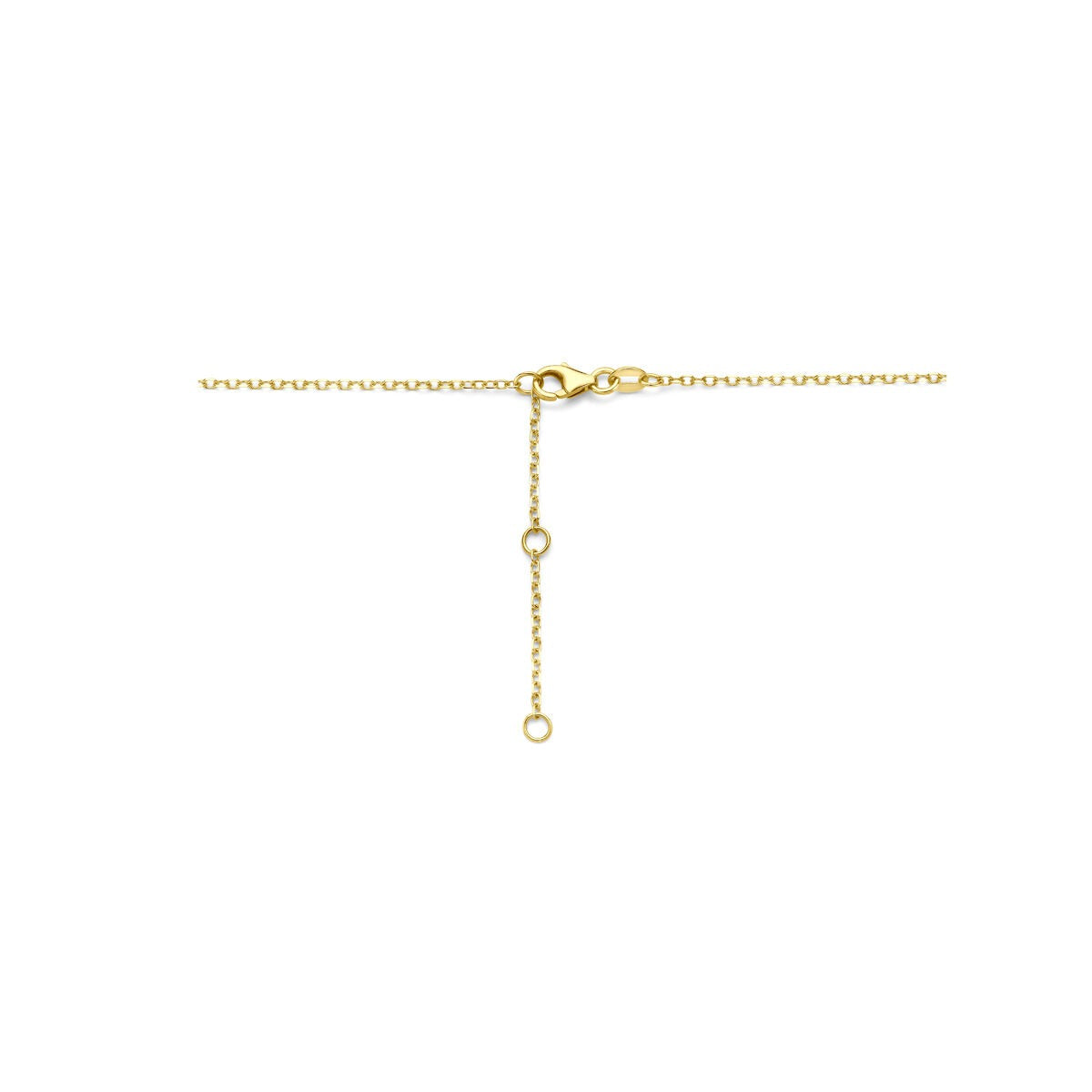 14k Gelbgold Kaffeebohnen-Halskette