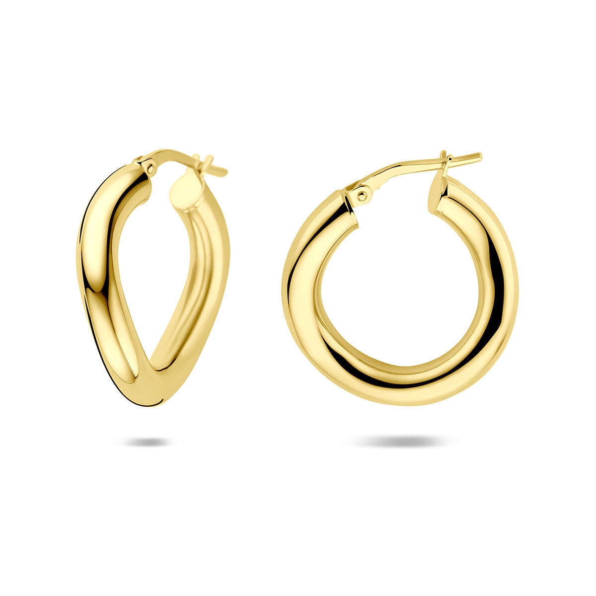 Vergoldete Silberohrringe Damen – 23 mm