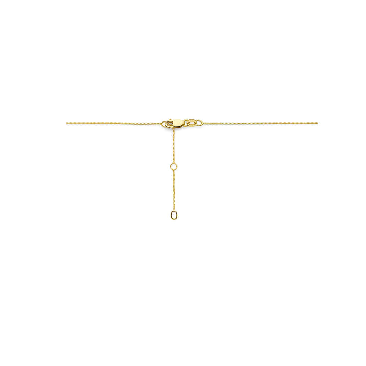Halskette London Blue Topas und Diamant 40 – 42 – 44 cm 0,11 ct H SI 14 K Gelbgold