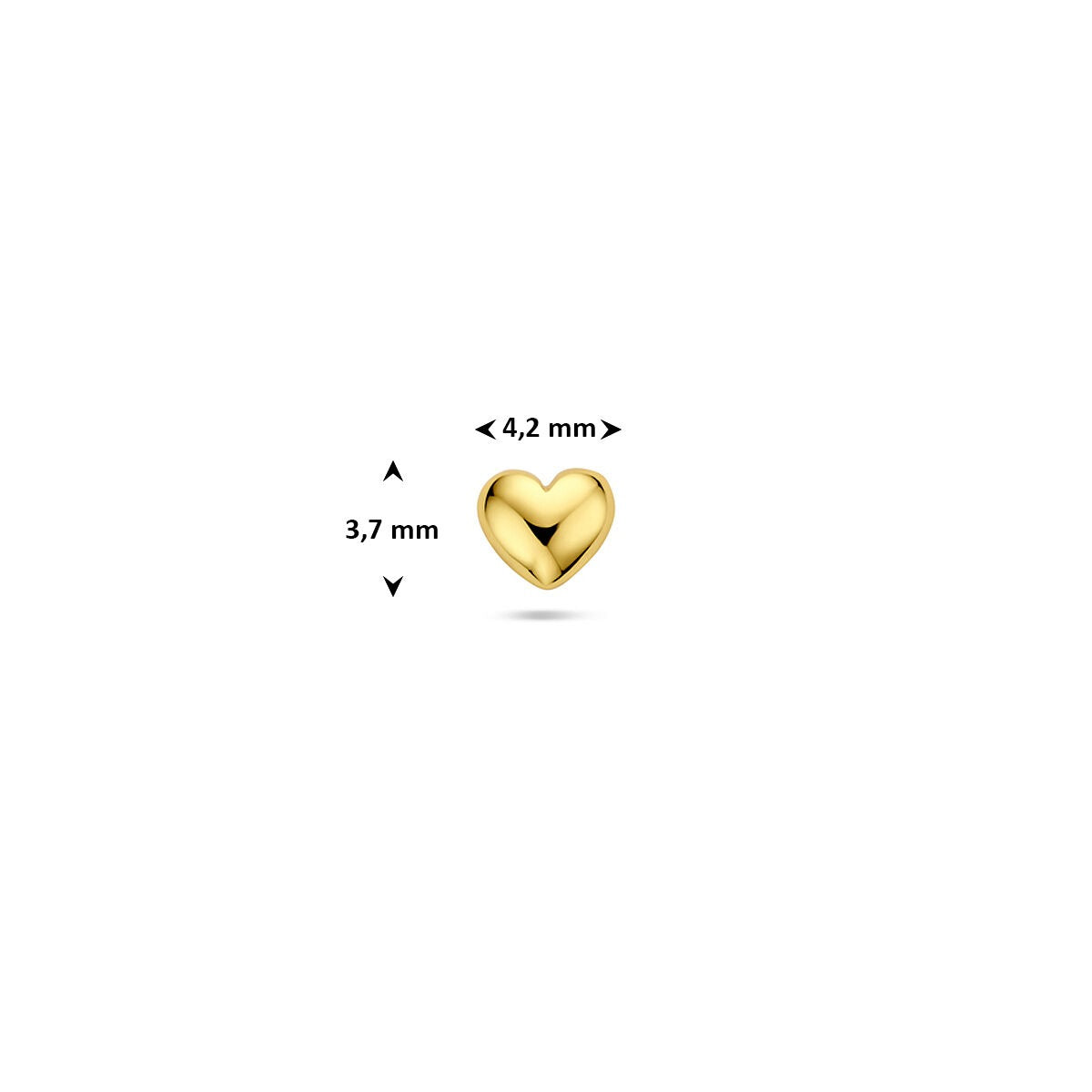 Vergoldetes silbernes Flat-Back-Piercing Schleife – 925 Silber