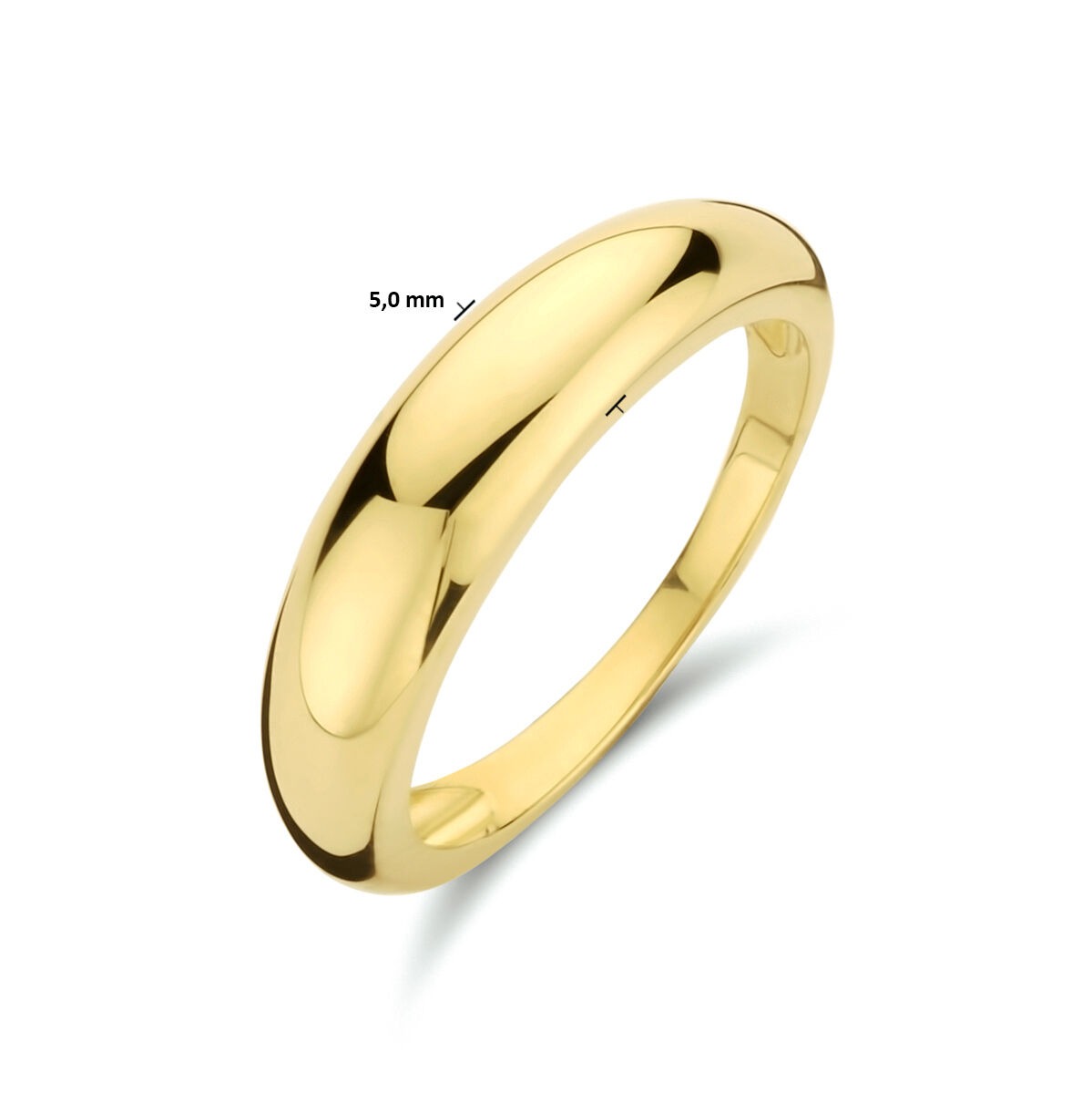 Damenring aus 9 Karat Gelbgold – klassisch und markant