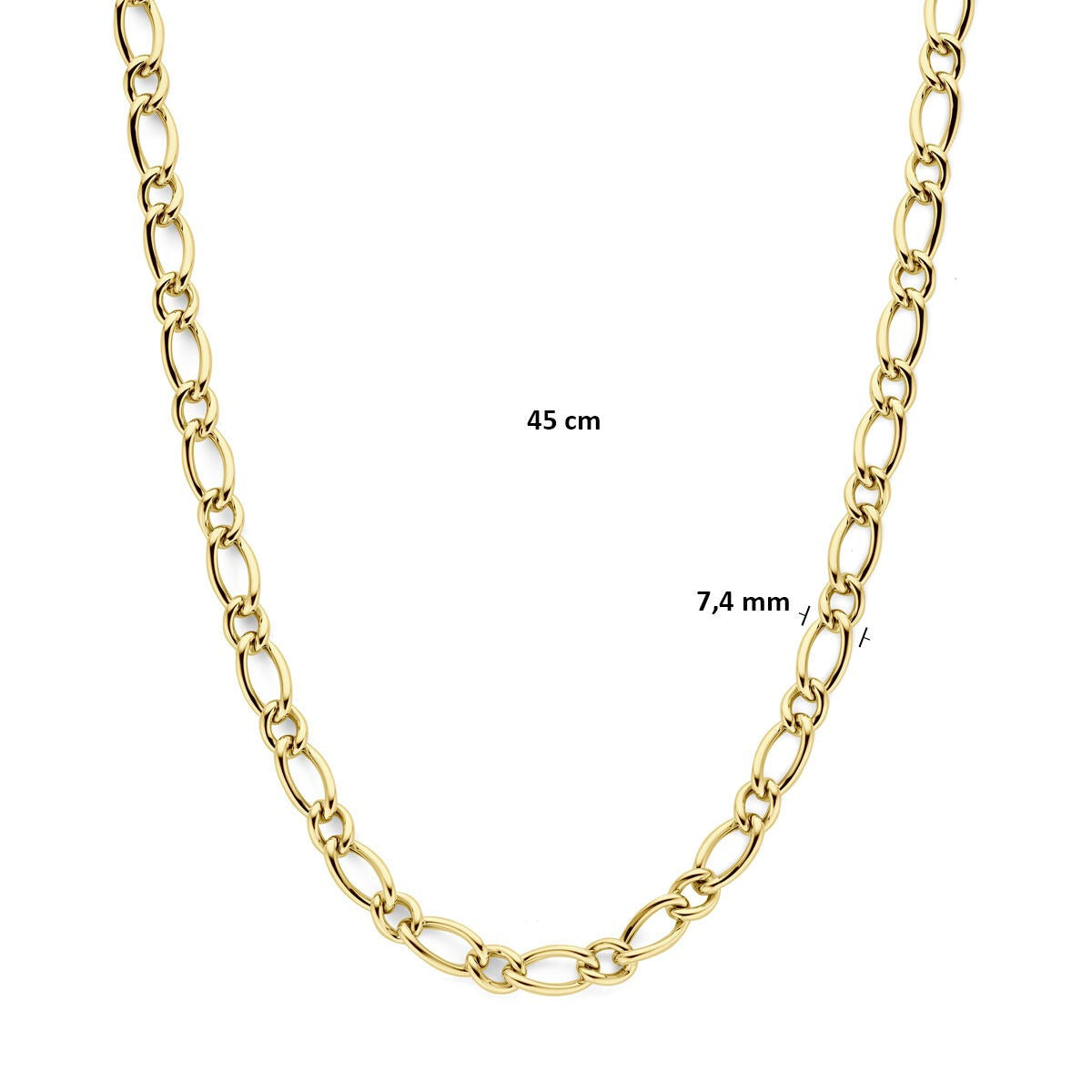 14k Gelbgold Ankerkette