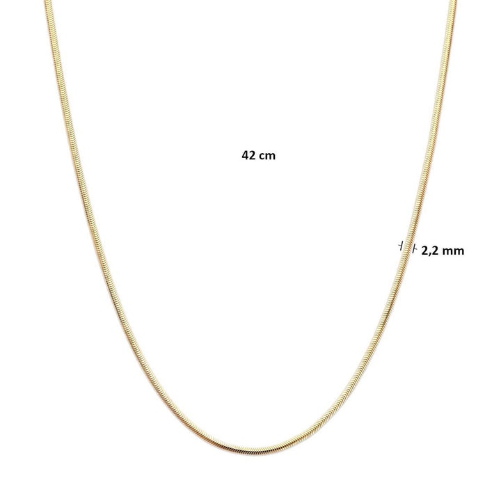 14k geelgouden slangencollier