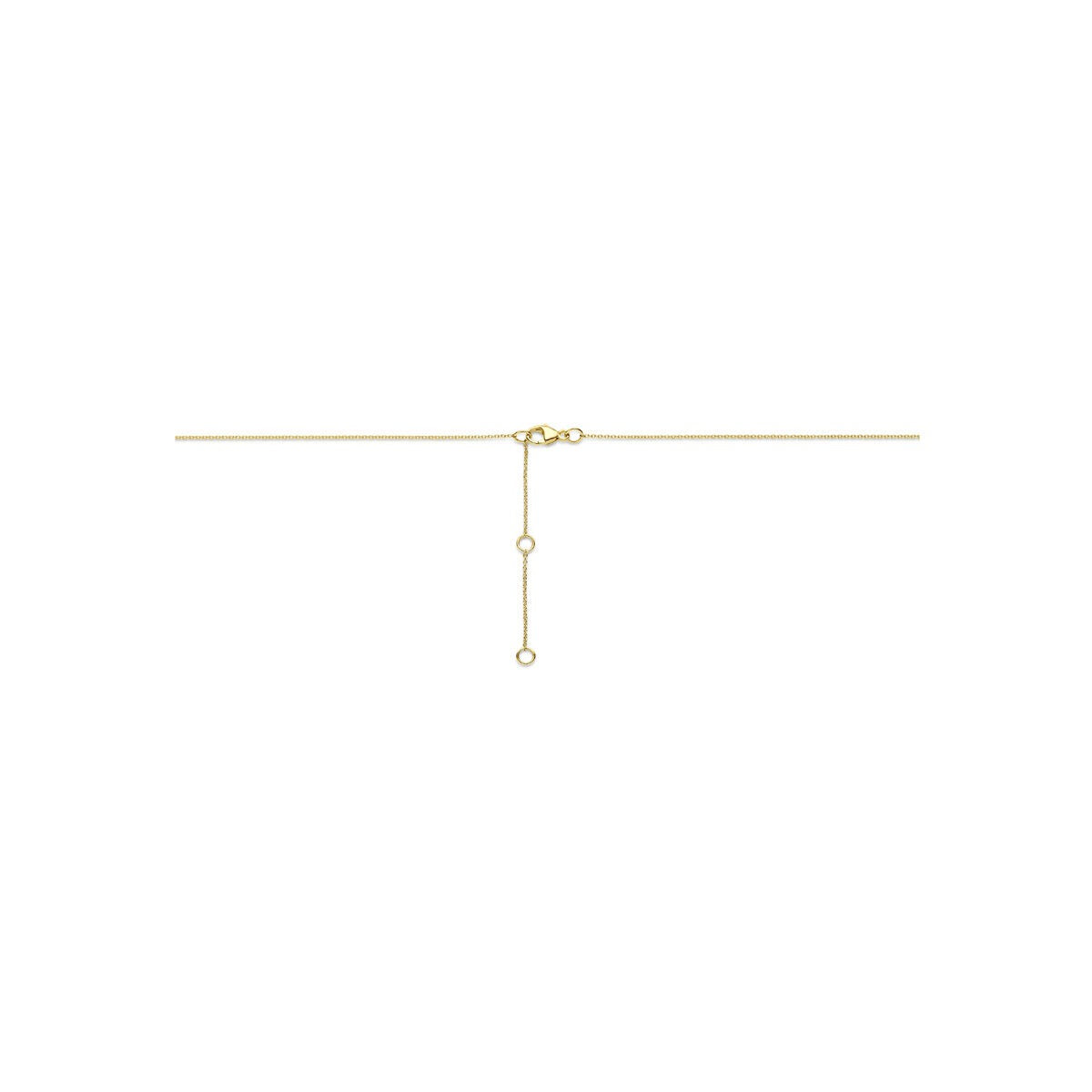 14k Goldkette mit Unendlichkeitsanhänger und im Labor gezüchtetem Diamanten