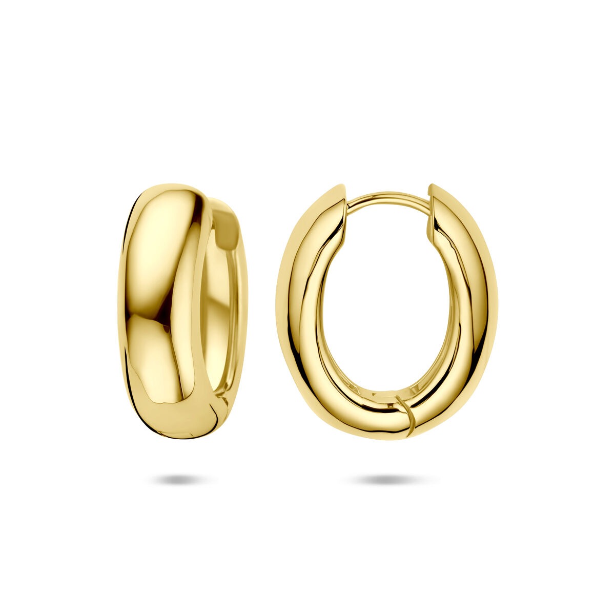 Vergoldete Klappcreolen für Damen – 20 x 17 mm