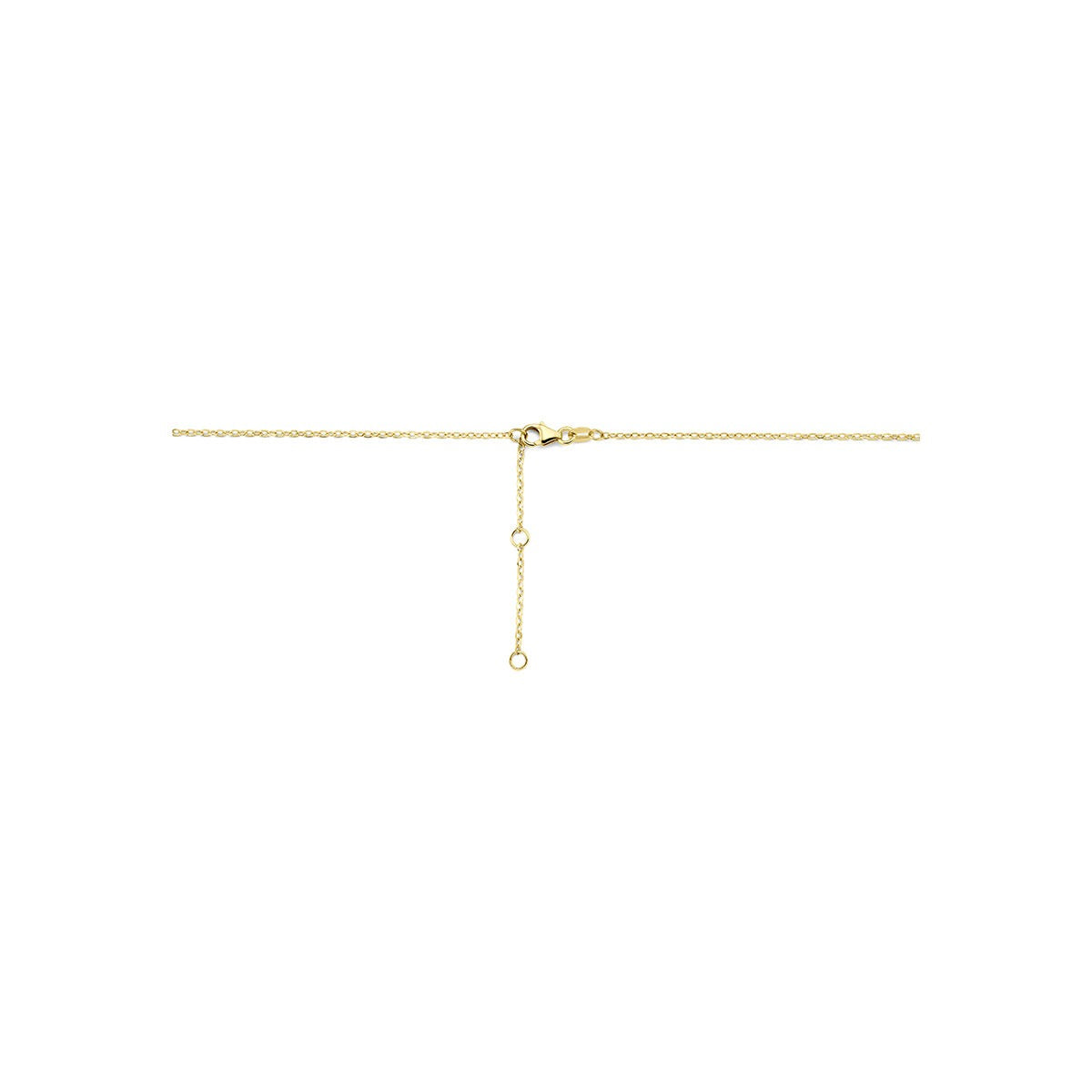 14k Geelgouden collier met citrien, amethist en topaas