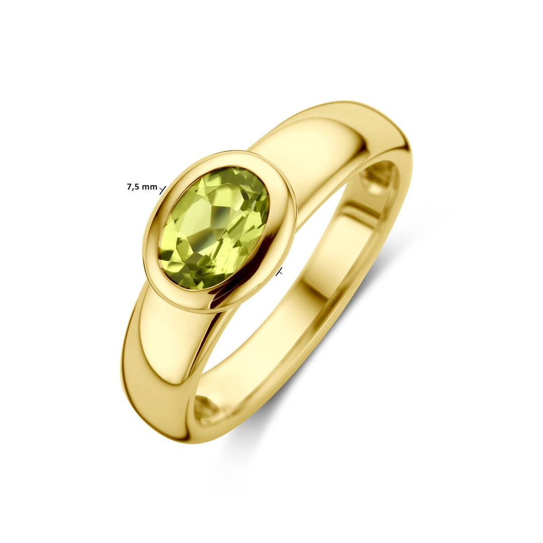 Ring Peridot 14K Gelbgold