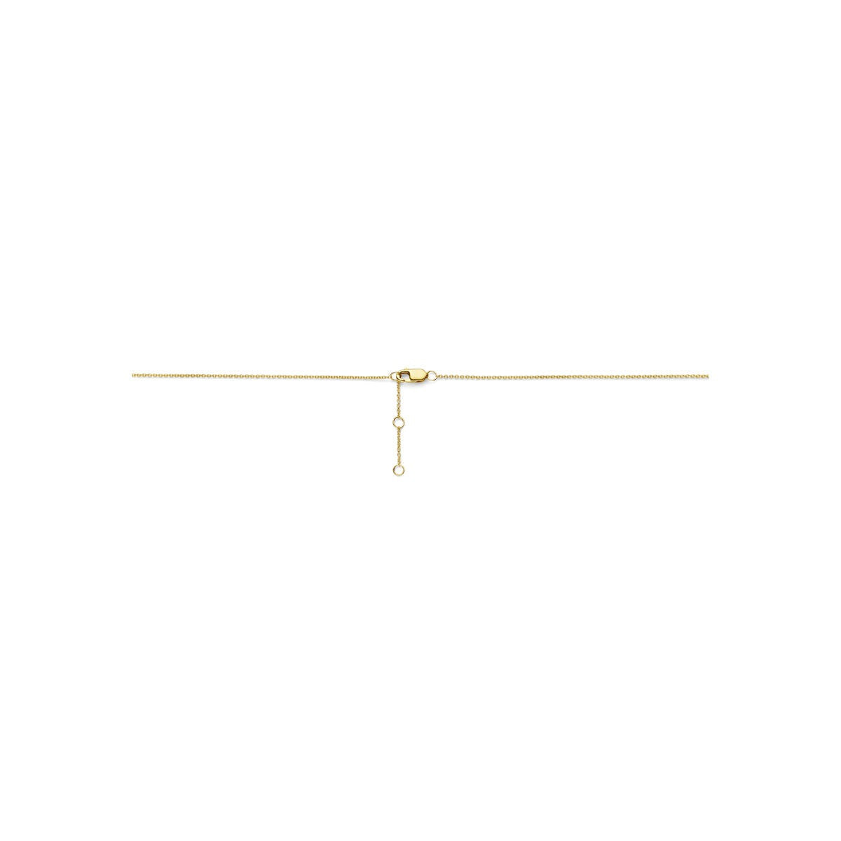 14K Bicolor-Halskette mit Diamant