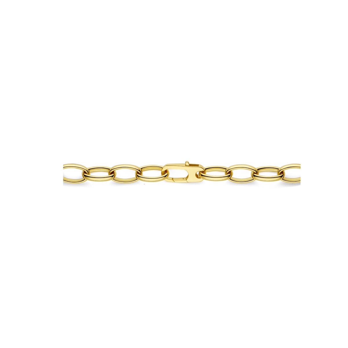 Goldene Damenkette – 14 Karat Ankerkette 8 mm