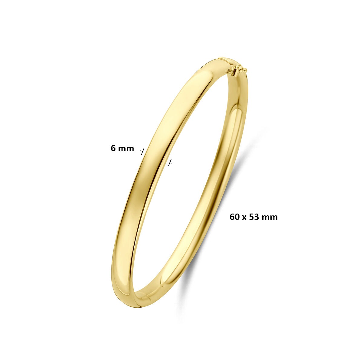 14k Gelbgold Silgold Armreif
