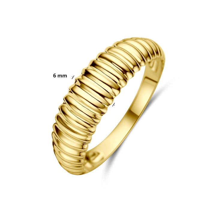 14k Geelgouden ring 6 mm