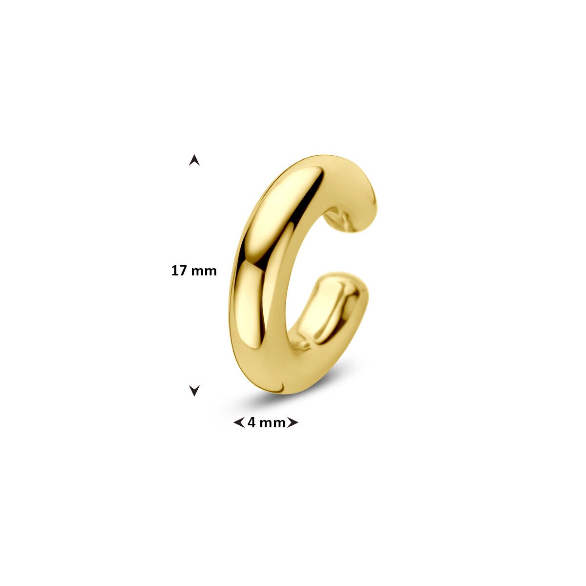 Vergoldete Silber-Ohrklemme – 925er Silber
