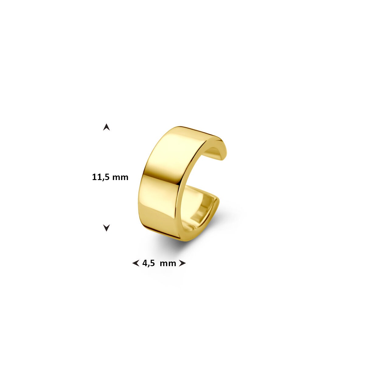 Vergoldete silberne Ear Cuff für Damen