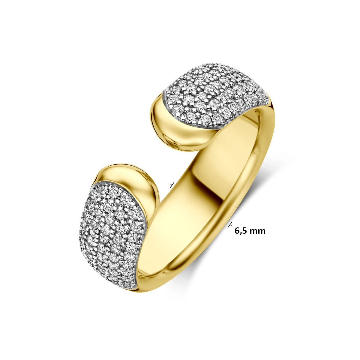 14 Karat Gelbgoldring mit Diamant