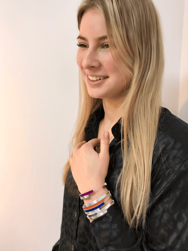 Armband Vier Schleifen Blau A32B