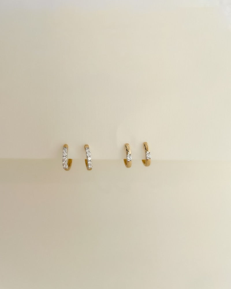 14-Karat-Goldohrringe mit Brillanten – Zeitlose Eleganz für Damen