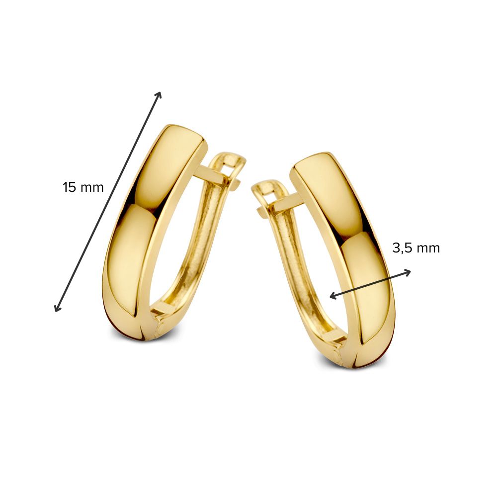 14K Gelbgold-Ohrringe – Zeitlose Eleganz