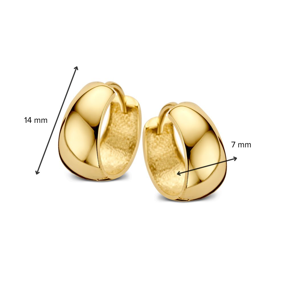Gelbgold-Ohrringe mit konischem Modell – Elegant und Zeitlos