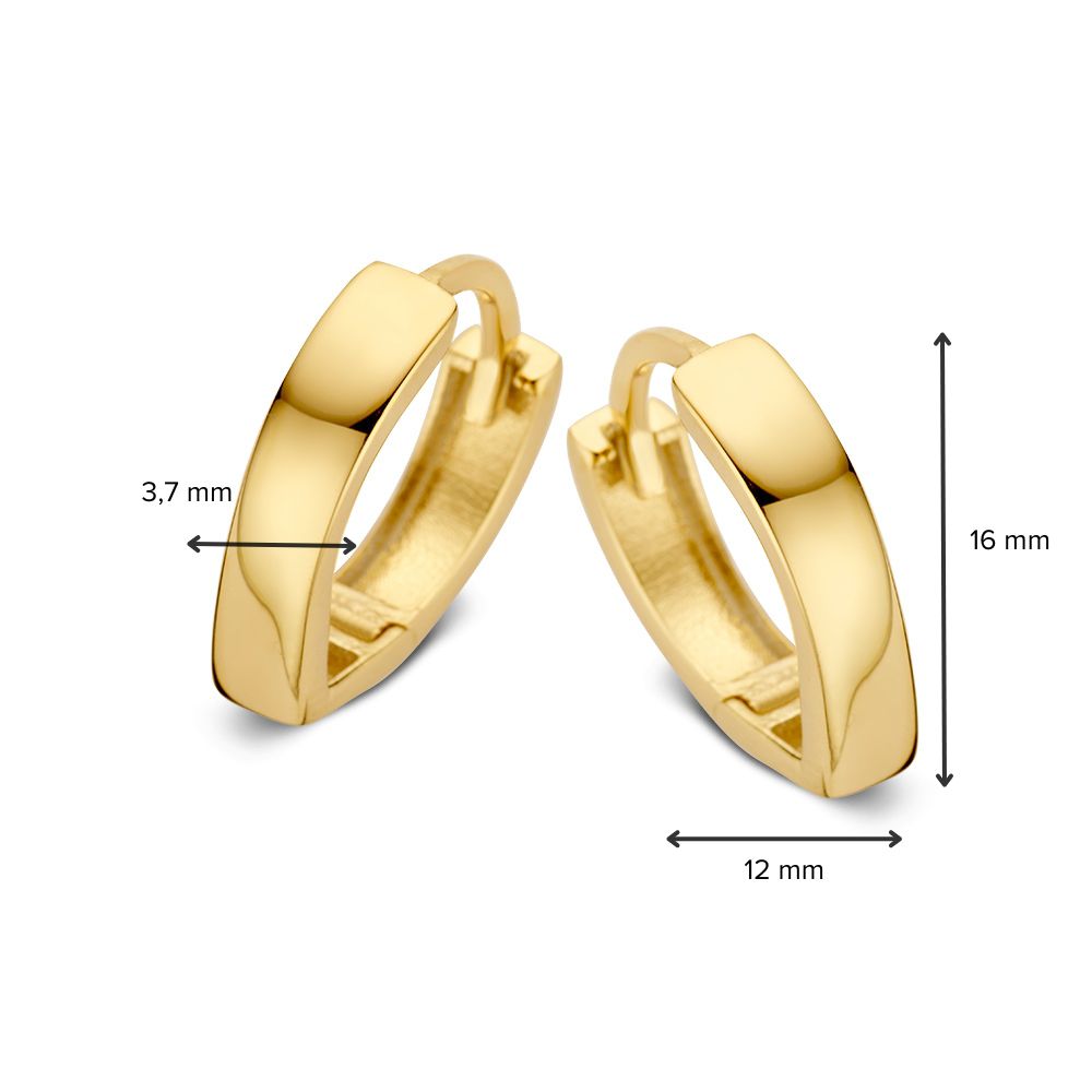 Gelbgold-Ohrringe – Eleganz in Schlichtheit
