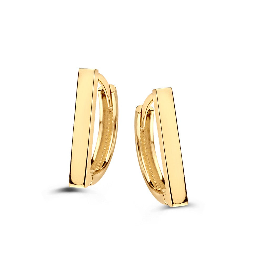 Geelgouden Oorringen met Speels Design – Tijdloze Elegantie