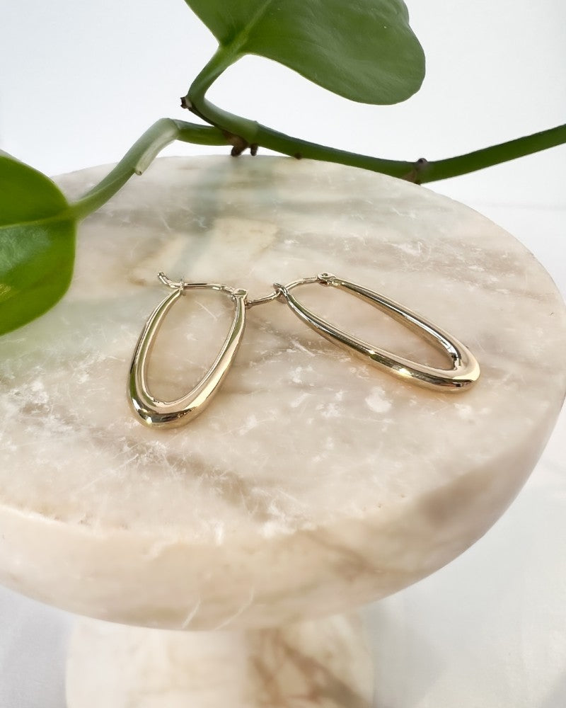 Gelbgold-Ohrringe im verspielten Design – 14 Karat Gold