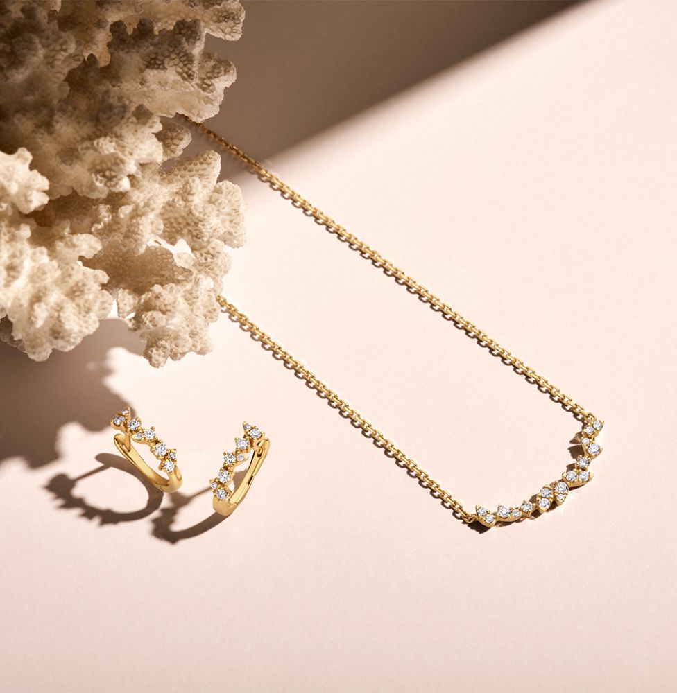 Gelbgold-Ohrringe mit Diamant: Raffinierte Eleganz und strahlender Luxus 0,32 ct.