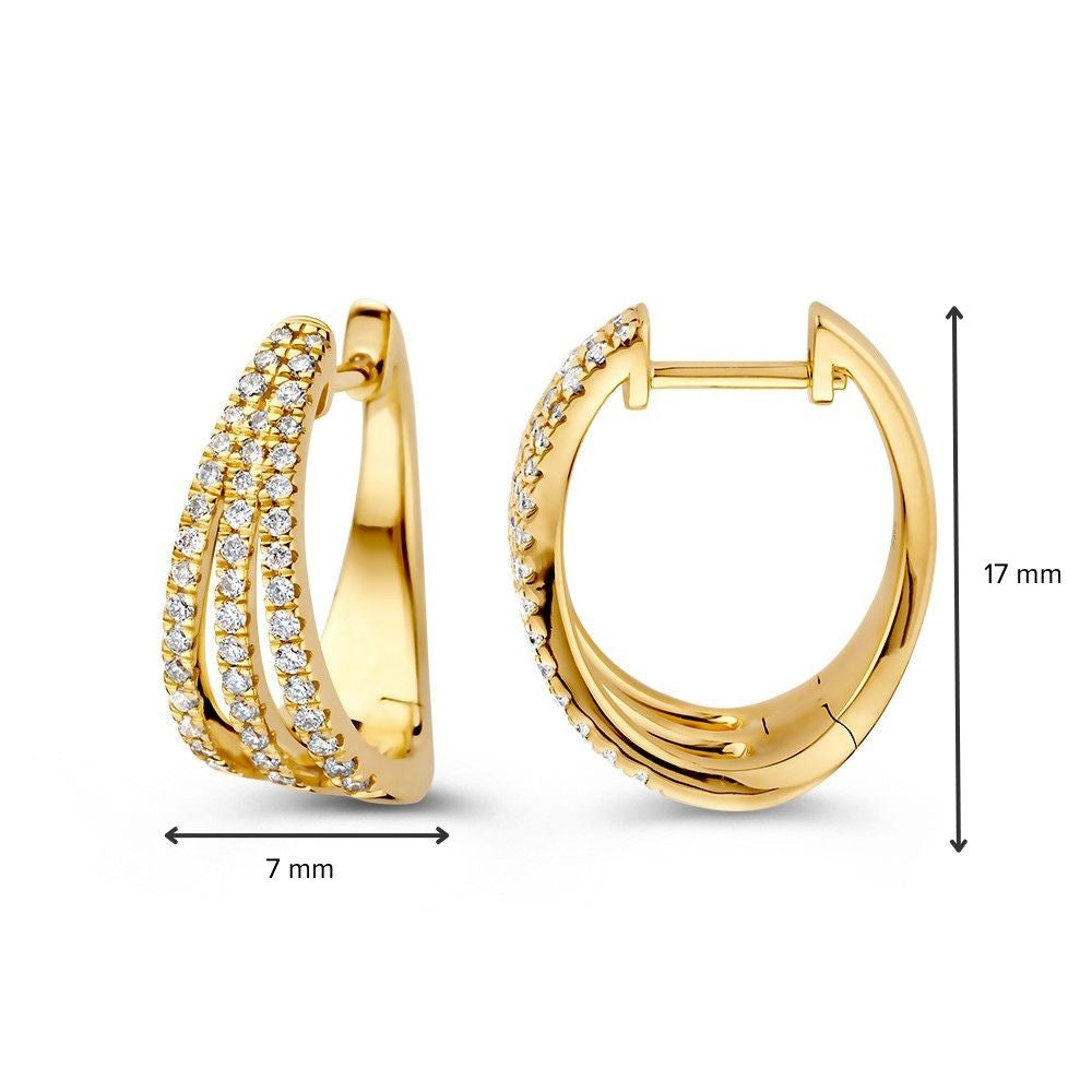 14K Gelbgold Collier mit 0,48 ct Brillant Diamant – Luxuriöser Schmuck für Damen