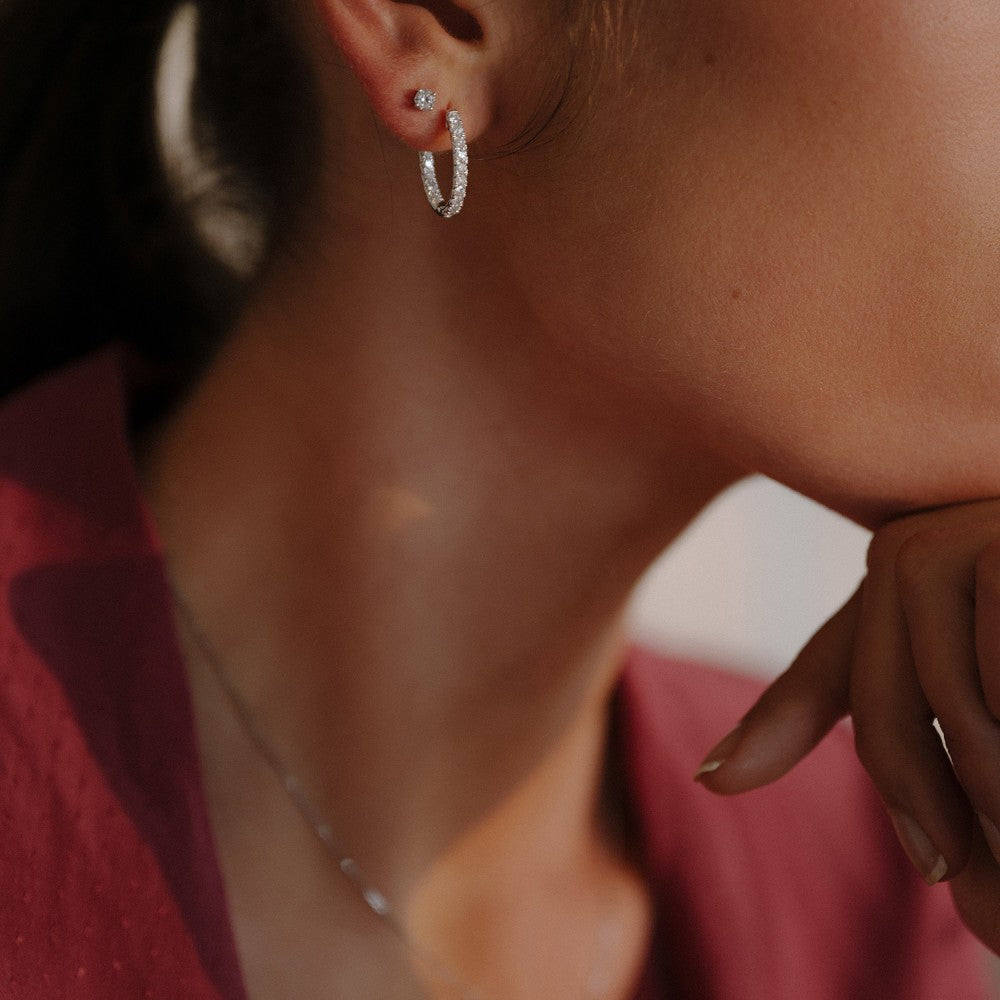 Ohrringe Lauren 1,00 ct. Weißgold