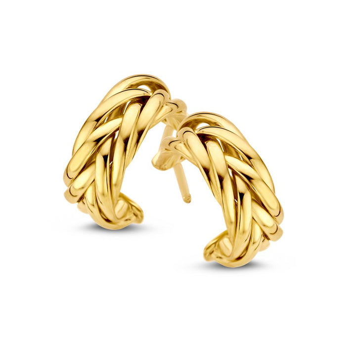 Geelgouden Oorstekers 14K 10mm – Subtiele Elegantie