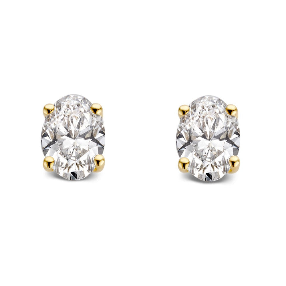 Ohrstecker Franky 1,00 ct. Gelbgold