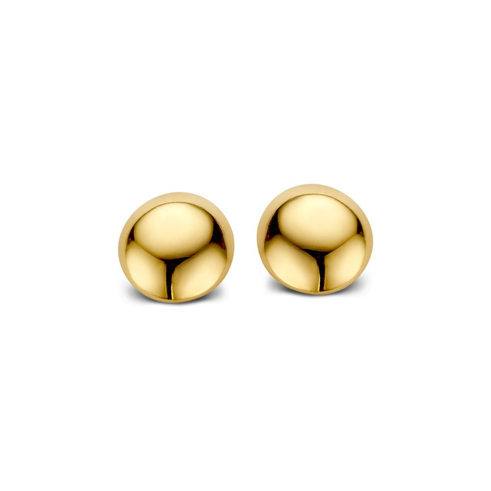 Ohrstecker aus 14K Gelbgold in halbkugelförmigem Design