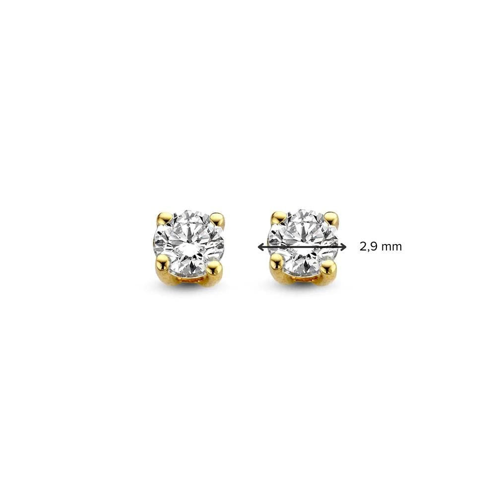 Ohrstecker Olivia 0,20 kt. Gelbgold