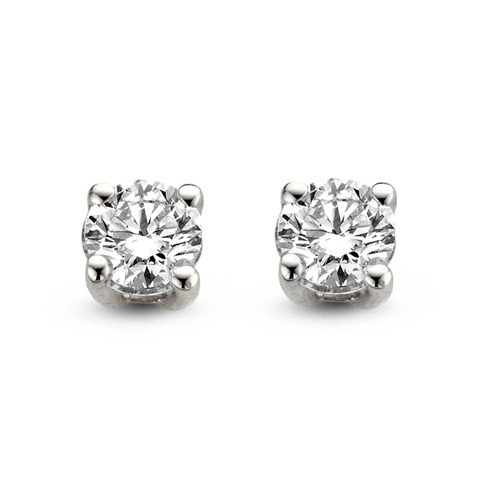 Ohrstecker aus Weißgold mit je einem 1,00 ct Diamanten in runder Form