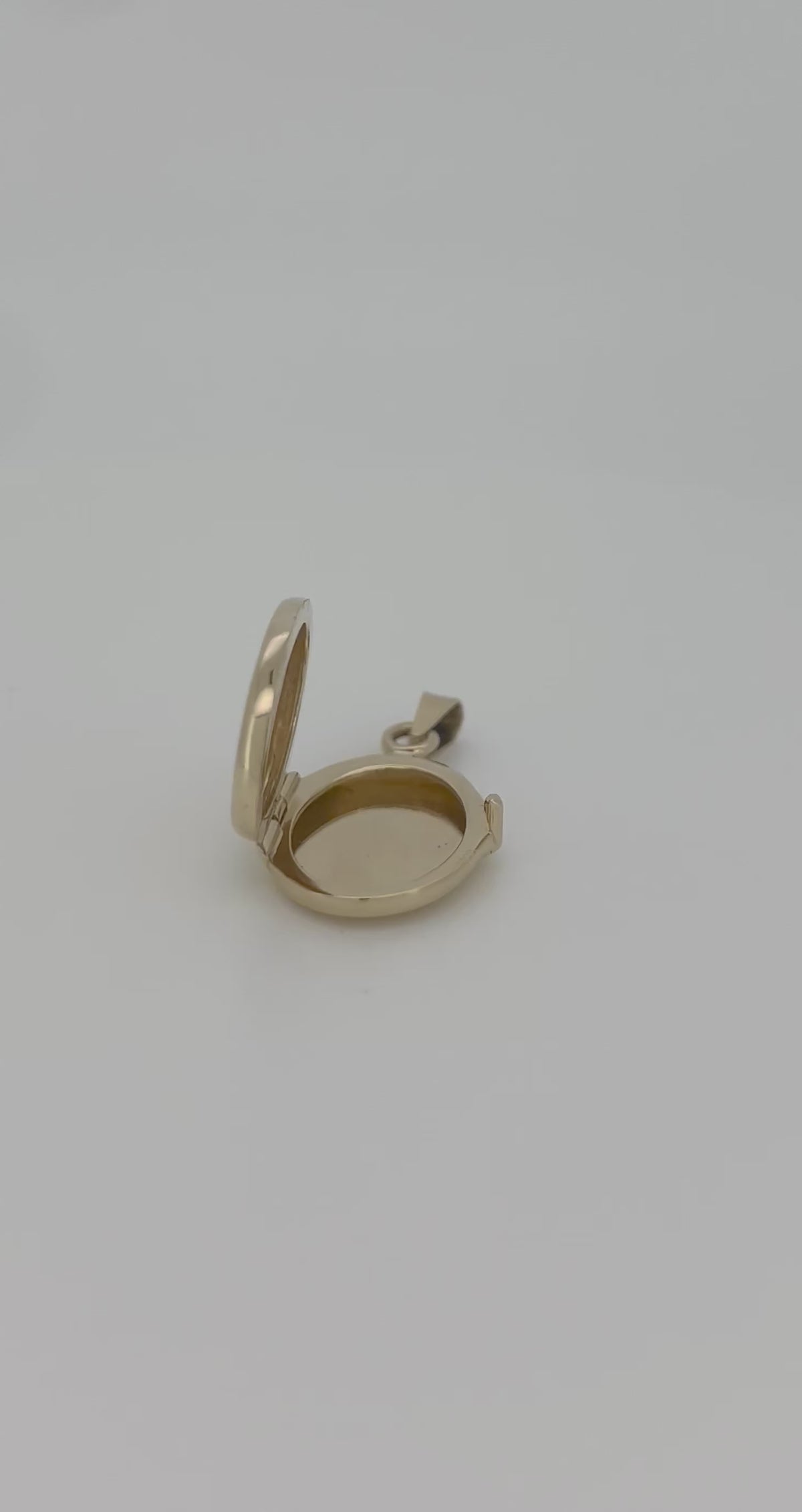 Vintage-Goldmedaillon 14K Blume 3,4g