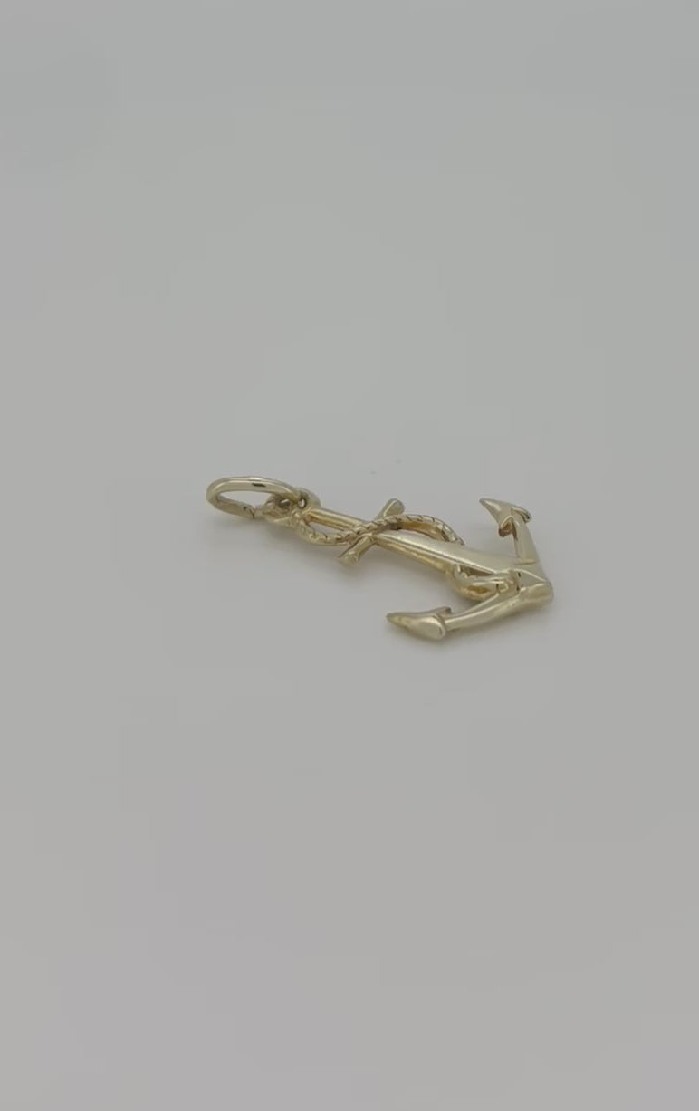 Vintage Goldanhänger 14k Anker 0.9gr