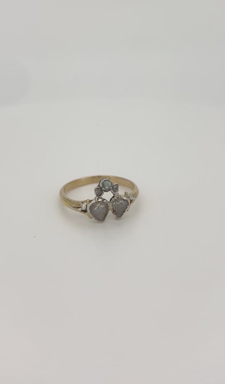 Vintage Goldring Diamant 14k 3.0gr
