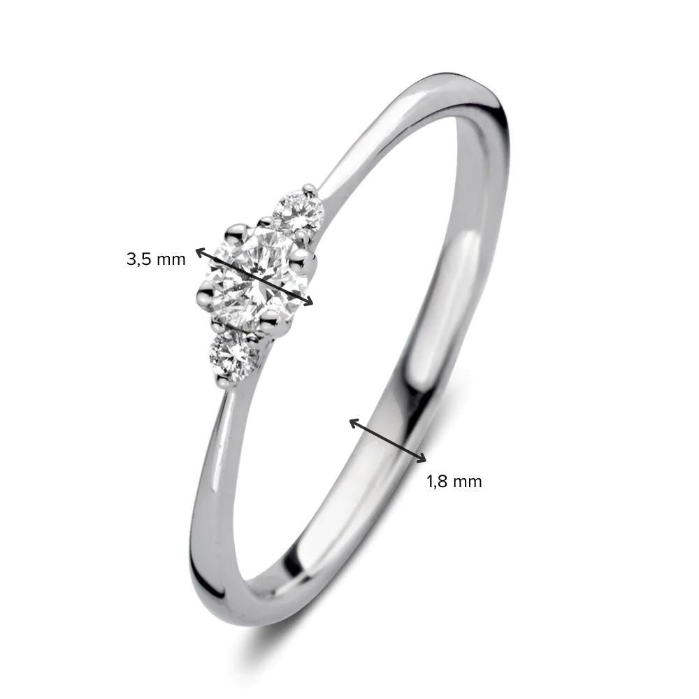 Ring Alix 0,20 kt. Weißgold
