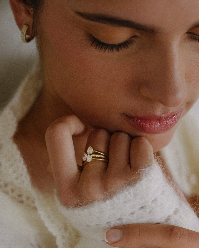 Ring Ava 0,30 Karat Gelbgold