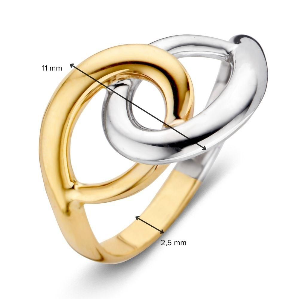 14 Karat Bicolor Damenring – Zeitlose Eleganz und subtiler Luxus