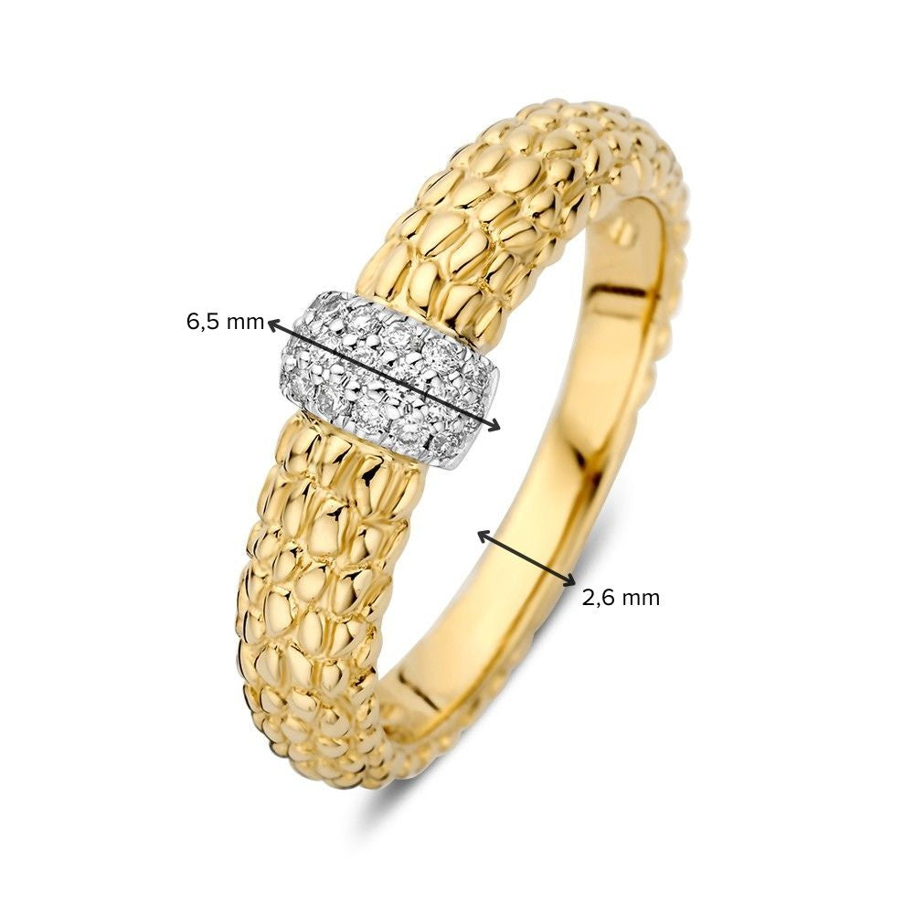 Ring Bicolor Brillant 0,14 ct.