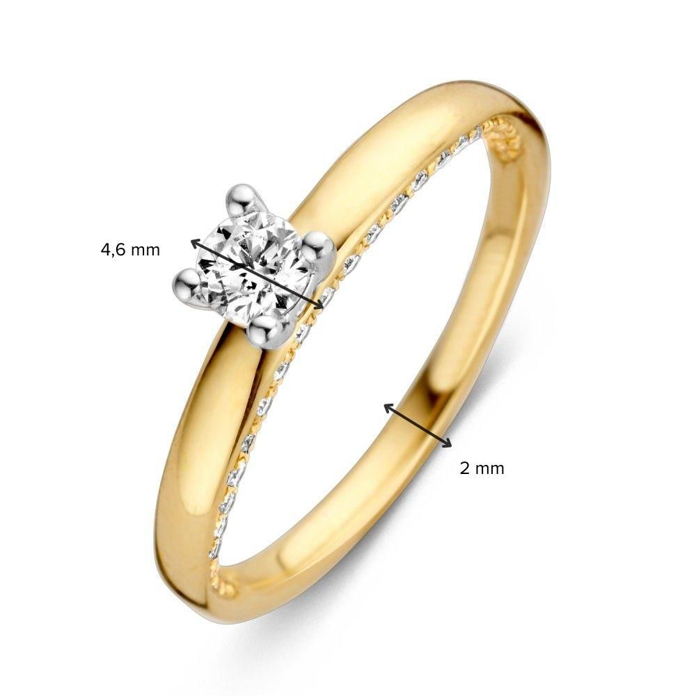 Ring Bicolor Brillant 0,44 ct.