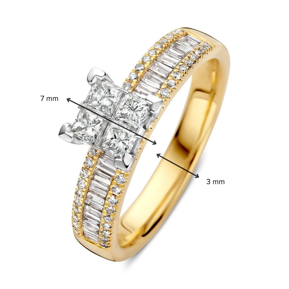 Ring Bicolor Brillant 0.94 ct.