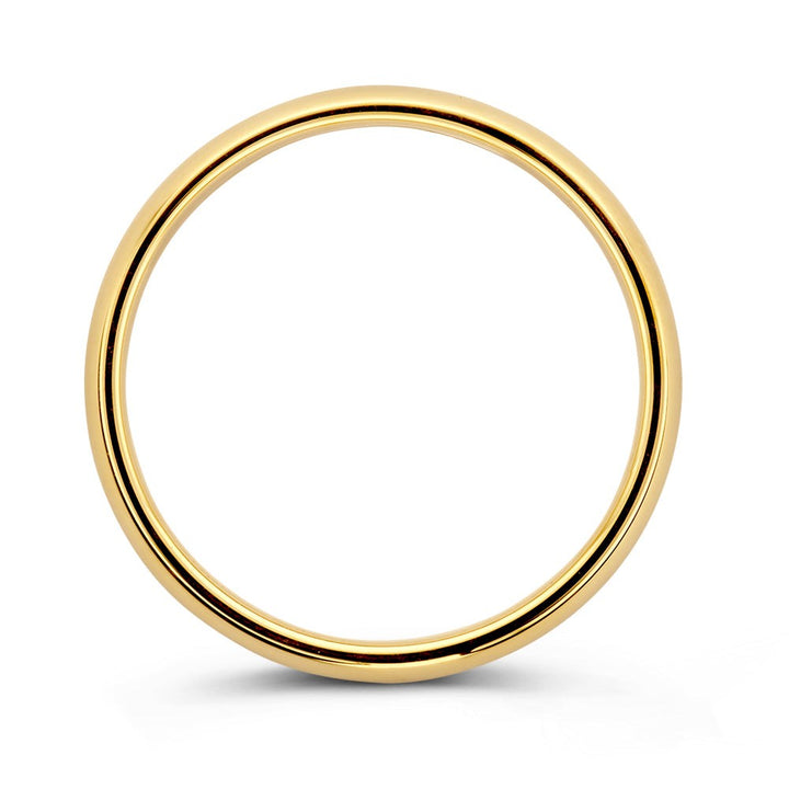 Ring Bowie 3mm geelgoud