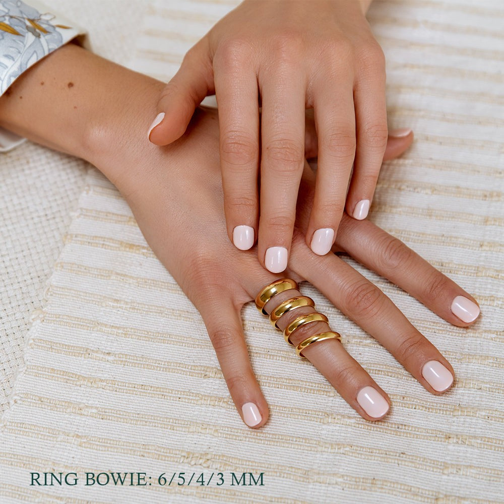 Ring Bowie 6mm witgoud