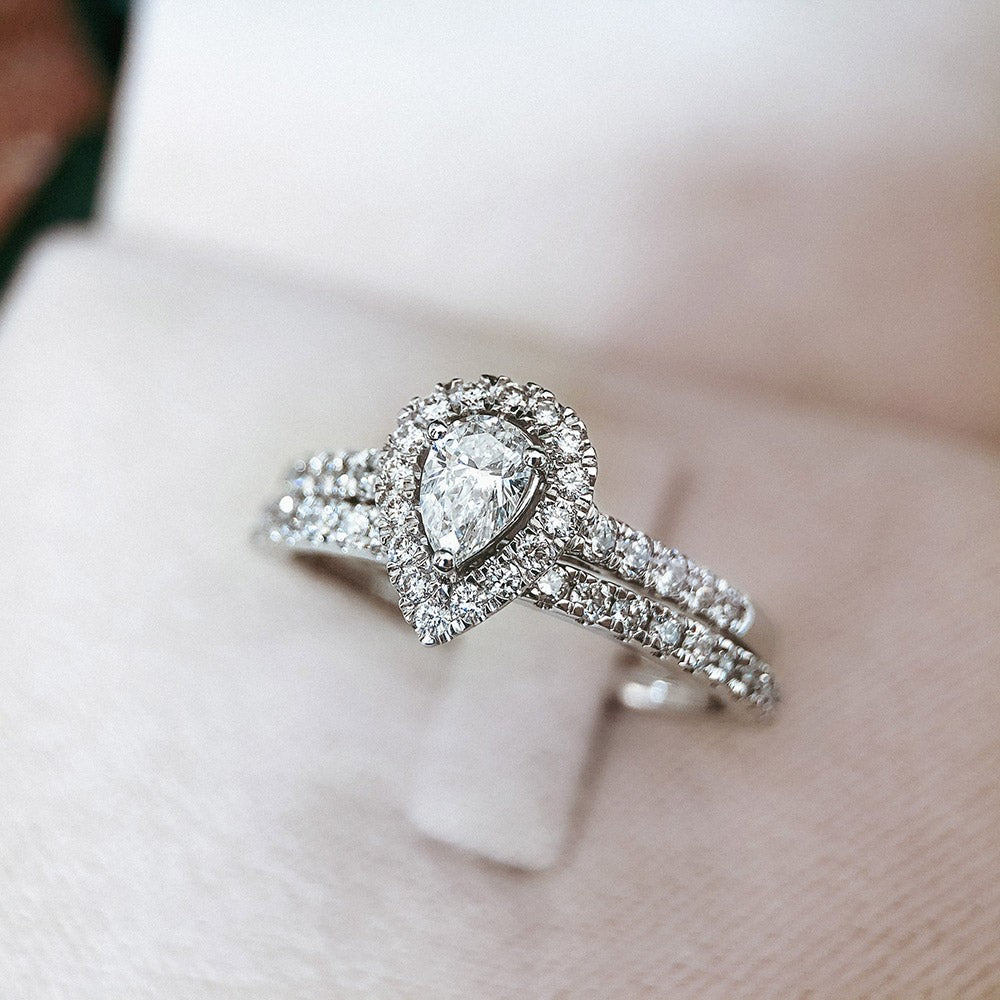 Ring Elin royal 0,50 Karat Weißgold
