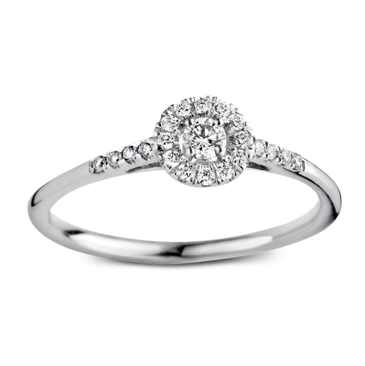 Ring Emma royal 0,20 crt. witgoud
