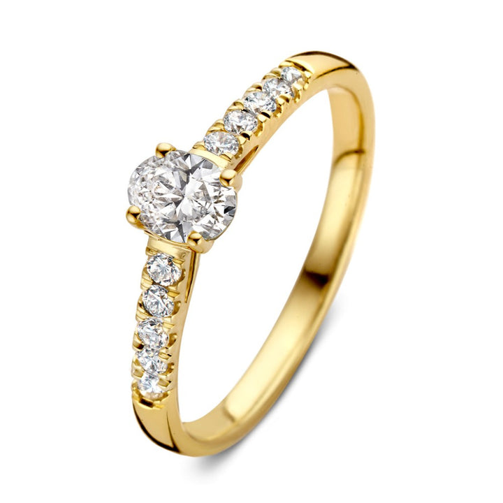 Ring Franky Royal 0,48 crt. geelgoud